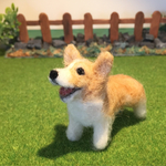 フェルト犬　ウェルシュコーギー 3　スマイルさん　<MW034>