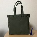 （受注生産）「ボックストート」 大サイズ 「オリーブ」帆布トートバッグ 倉敷帆布8号