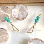 ターコイズハートピアス