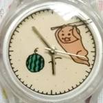 くまのスイカ割り 腕時計