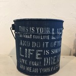 再販しました！リメ缶 人気のLIFEステンシル ネイビー