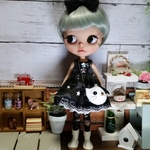 送料無料☆6点セット☆ブライス☆アウトフィット☆ねこさんとお出かけワンピ☆オレンジ