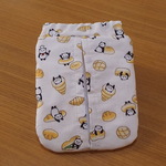 ポケットティッシュケース付き　バネポーチ（パンとパンダ）
