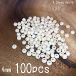 108.ナチュラルカラーウッドビーズ 4mm