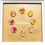 かすみ草の一粒ピアス