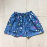 ペイントデニム風スカート☆ブリーチ