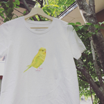 [再販]手描き大人Ｔシャツ インコ