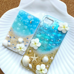yunarico様オーダー品❤︎海のスマホケース パスケース