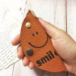 リニューアル  大人可愛い コンパクト ニコちゃん ハーフmoon キーケース