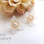 すりガラス風earring