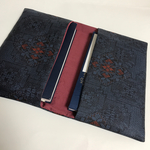 御朱印帳入れ2冊用♪大島紬のはぎれで作成！