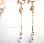 【再..販】ｍorning drop～朝の雫～【イヤリング】スワロフスキー