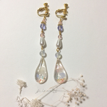  水彩ピアス/イヤリング       まどろむクラゲ3
