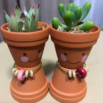jackye様用ふたごちゃんテラコッタ人形2個セット