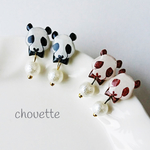【SALE】パンダのゆらゆらパールピアス