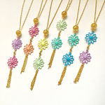 《在庫カラー要チェック‼︎》洋服にも合う和飾り✴︎可憐な花の舞【50.0cmネックレス】
