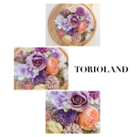 ローズパープルかすみ草mix髪飾り