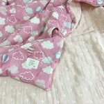 nenemama様専用♡雨雲と気球♡おくるみガーゼケットＭ