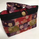 トートバッグ・御朱印帳入れバッグ！和柄梅の花。
