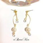 再販②雫が揺れるパールピアス&イヤリング