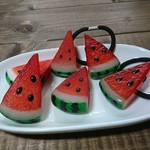 スイカのヘアゴム🍉
