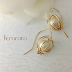 14kgf コットンパールピアス #3 