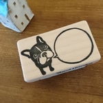 フレンチブルドッグの吹き出しはんこ