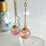 カラフルガラスドーム☆プチプラピアス