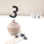 《単品》数字+星のケーキトッパー   お誕生日に！