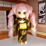 ~迷彩柄~ 浴衣   帯のセット       オビツ11