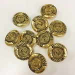 【10個入】錨(イカリ)のボタン（アンティークゴールド）20mm
