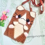 【大きめ】甘えんぼにゃんこのポシェット《茶白》