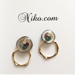 お客様専用ページ2way vintage botton イヤリングピアス