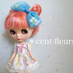 ＊cent-fleurs＊ 22㎝ドール(ブライス)用アウトフィット ✴︎キャンディーガール✴︎