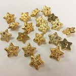 【20個入】きらきら光る♪星/スターのボタン（ゴールド）15mm