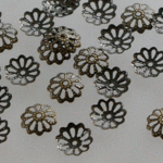ビーズキャップ・座金・花台　 9mm　金古美　300個で300円