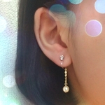 バックチェーン＊パール　ｲﾔﾘﾝｸﾞ/ﾋﾟｱｽ