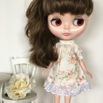 (再販)   ブライス アウトフィット ドール服 花柄チュニック&スカート