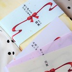 和紙にリボン♡出産内祝いに和・洋で使えるカラフルのし紙