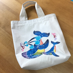 虹色クジラのエコバッグ