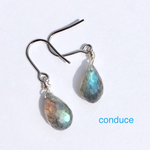 Labradorite.天然石ラブラドライトピアス