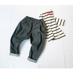 インディゴデニムのサルエルパンツ90.100.110.120size