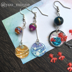 和風・縁日金魚とヨーヨーピアス