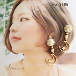 No.S506 月と星✩︎⡱アンティークピアス