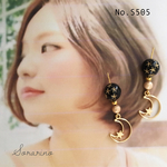 No.S505 月と星✩︎⡱アンティークピアス