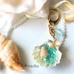 貝殻の中の海キーホルダー〜ヒトデver…〜