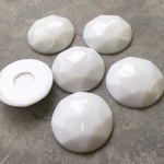 アクリルラウンドカットカボション ホワイト 24mm 6こ