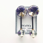 new!flower cabochon イヤリング