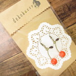【雨の日特売】【送込】さくらんぼピアス１ペアのお値段です♪