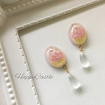あじさいピアス（イヤリング）＊ピンク